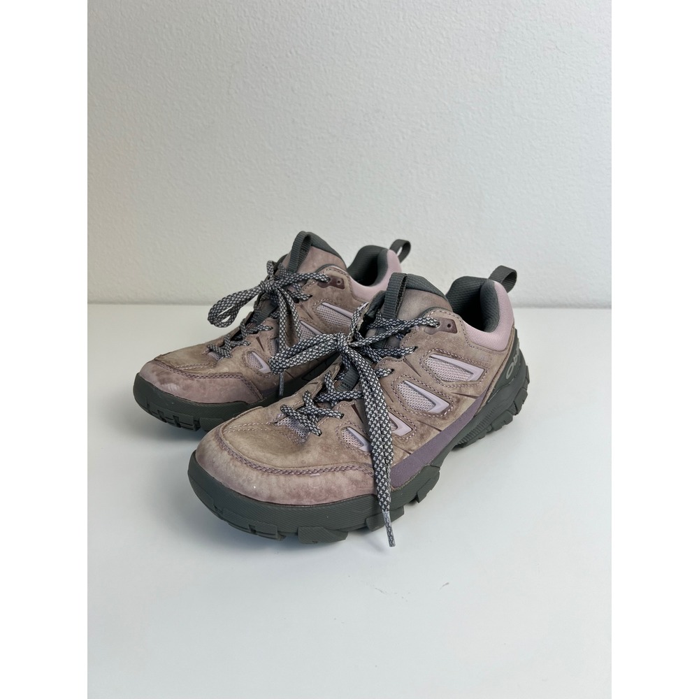 Oboz Sawtooth X Low Waterproof Hiking Shoes Womens 9 Mauve Cordura B-DRY Trail